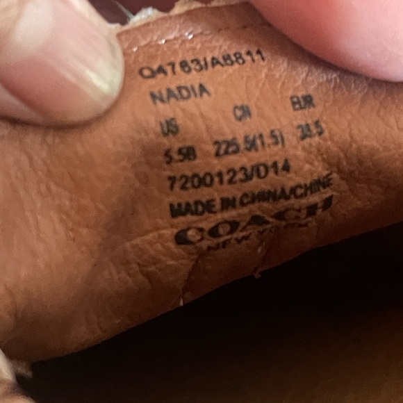 Coach Nadia Driving Mocs Bow Tassel
Loafers Snake Print Leather Shoe Flats 5.5B - Picture 15 of 16